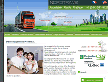 Tablet Screenshot of nordtrans.ca